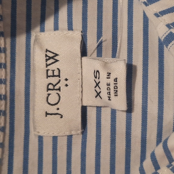 J Crew striped button up sz xxs - Picture 3 of 8